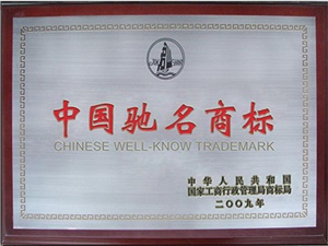 2009年中國馳名商標 2009年中國馳名商標